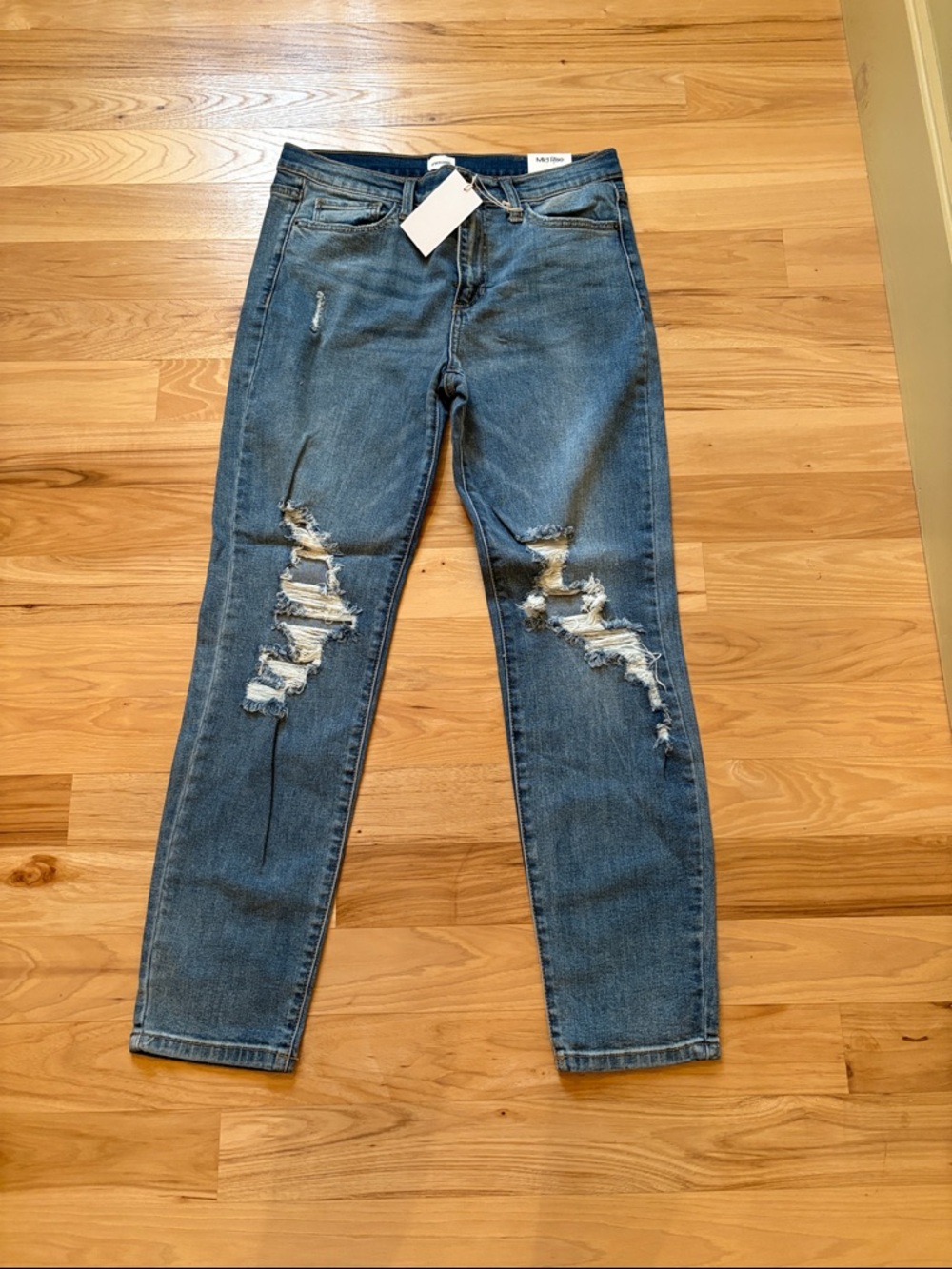 Sneak Peek Light Blue Denim Jeans with White Hang Tag